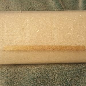 White sparkle clutch, with shoulder chain.